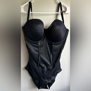 NWOT Maidenform Black Structured Bodysuit